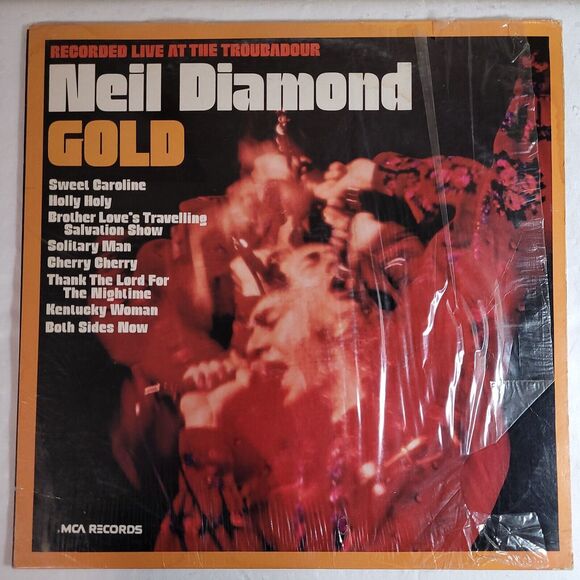Neil Diamond - Gold Live At The Troubadour - MCA LP 12" 33 RPM '73 - Picture 1 of 4